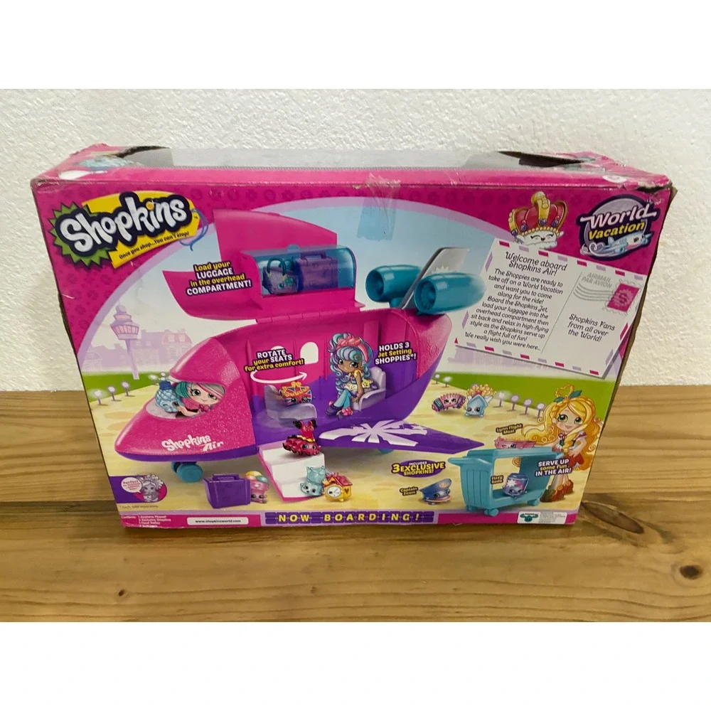 Shopkins World Vacation Shopkins Jet Playset with 3 Exclusive Shopkins Figures